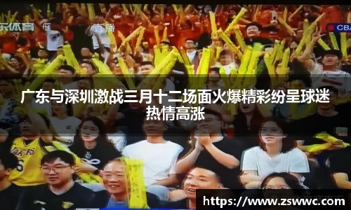 广东与深圳激战三月十二场面火爆精彩纷呈球迷热情高涨